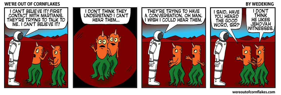 The martians are trying to speak!