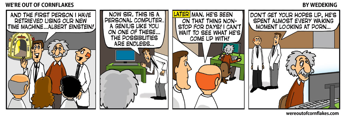 Einstein gets a computer