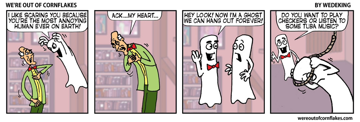 Ghost scares super annoying old guy