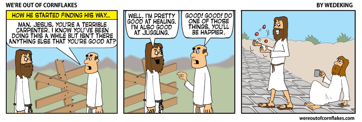 Jesus was a terrible Carpenter