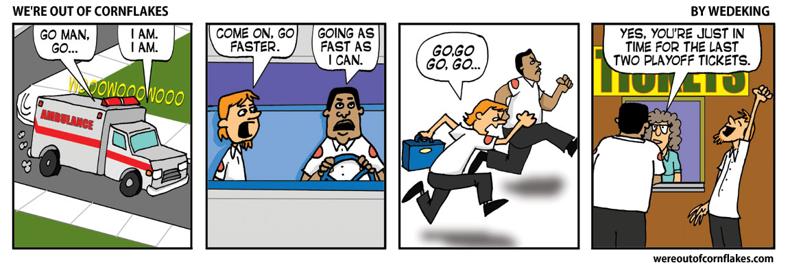 Ambulance goes fast