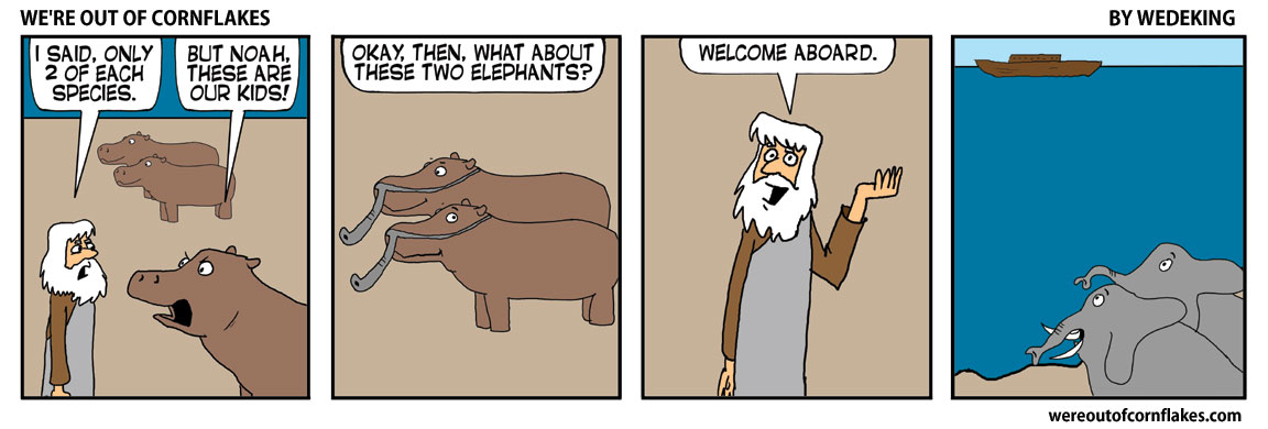 Noah – only 2 of each animal