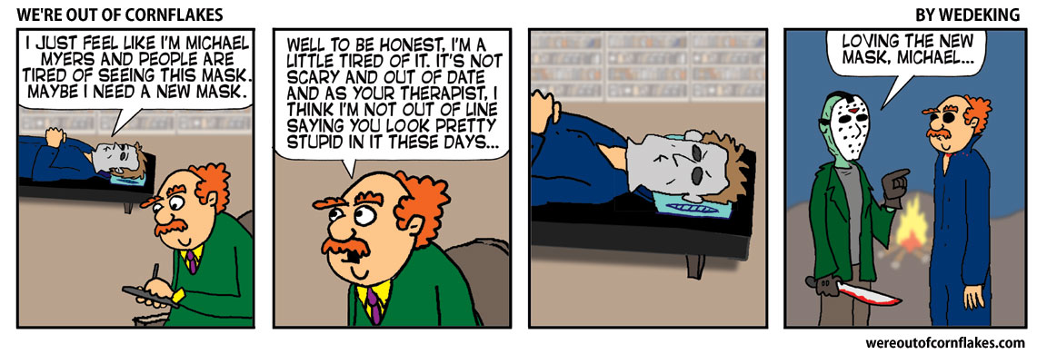 Michael Myers sees a therapist