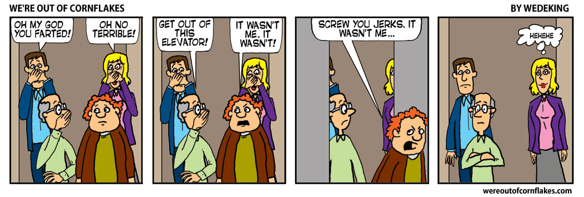 Farted in the elevator