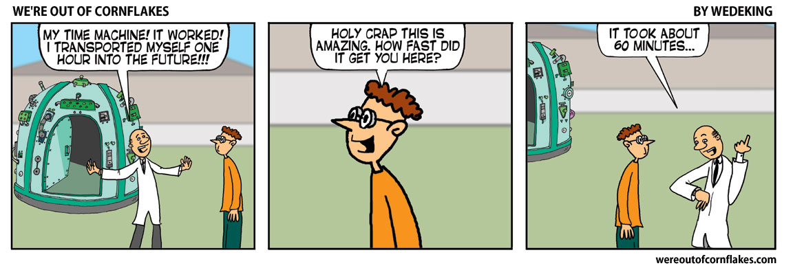 Time machine into the future