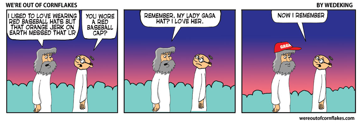 God likes red hats