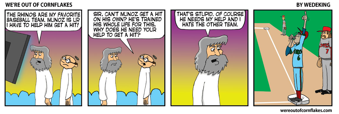 God helps ball players